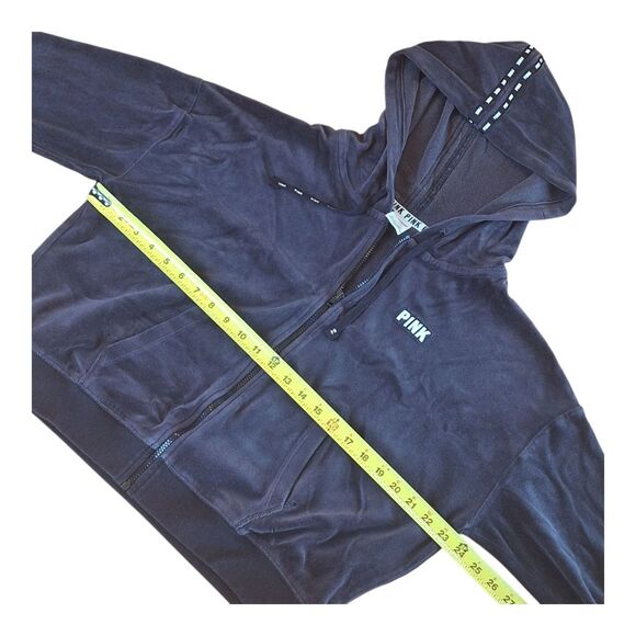 Velour ZipUp Hoodie VS PINK Size L - Picture 4 of 10